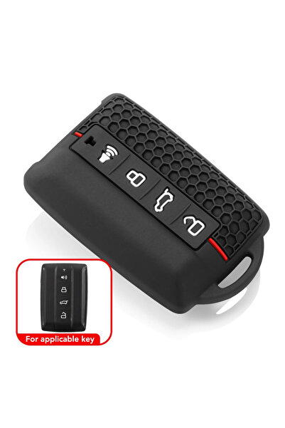 Choice جراب مفتاح سيارة سيليكون أسود لسيارات جريت وول GWM WEY TANK 300 500 Ta...