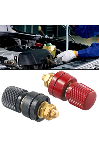 Choice قطعتان أسود/أحمر جديدان بقطر 6 مم من النحاس الأصفر الممتاز لوصلة توصيل...