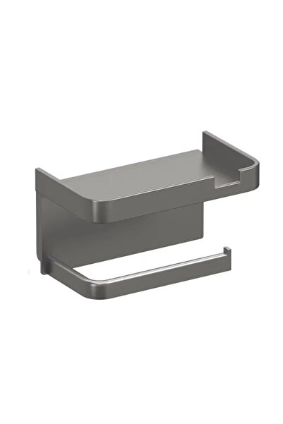 Choice رف رمادي SL، حامل ورق تواليت، رف تخزين بلاستيكي، مكان لوضع مناشف المطب...