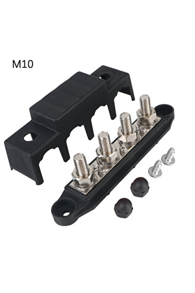 Choice1 موزع طاقة أسود M10 للقوافل والمركبات الترفيهية، 4 منافذ، 48 فولت، 250...