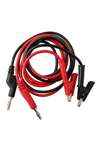 Choice قطعتان من أسلاك اختبار الجهد الكهربائي ذات الطرفين بطول متر مزدوج ، مز...