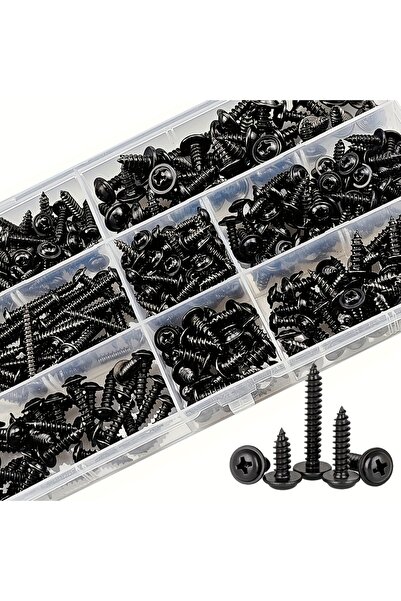 Choice مجموعة براغي ذاتية التثبيت 340 قطعة (250/340 قطعة) - مقاسات M3/M4/M3.5...