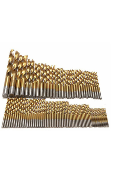 Choice1 حقيبة تحتوي على 99 قطعة من رؤوس مثقاب التيتانيوم، رؤوس مثقاب فولاذية ...