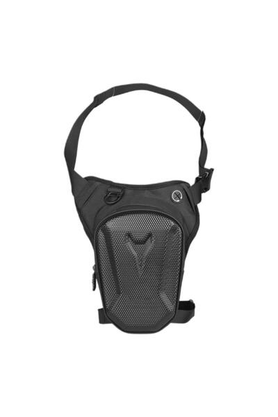Choice Black Multifunctional Motorcycle Leg Side Bag EVA Hard Shell Outdoor C...