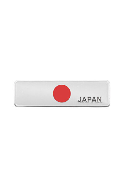 Peugeot 1pcs Japan Car Styling 3D Aluminum Japan Logo Flag Stickers Emblem Ba...