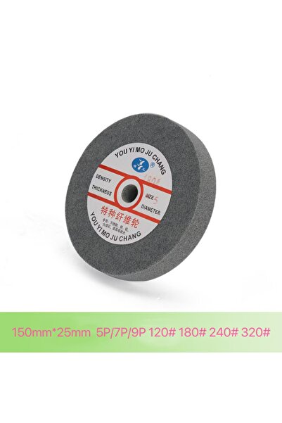 Choice18 قرص تلميع معدني 120/6 بوصة 9P، قرص كاشط غير منسوج 150*25 مم من ألياف...