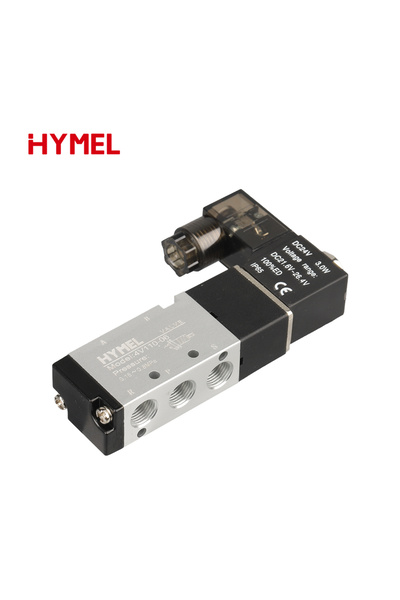 Choice11 صمام لولبي هوائي 1/8 بوصة، 5 منافذ، وضعان، يعمل بجهد 24 فولت تيار مس...