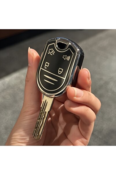 Choice غطاء مفتاح سيارة أسود من مادة TPU، غطاء مفتاح السيارة لسيارات فورد إيد...