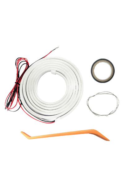 choice2 شريط إضاءة LED ديناميكي متدفق متعدد الوظائف للسيارة، أبيض اللون، بطول...