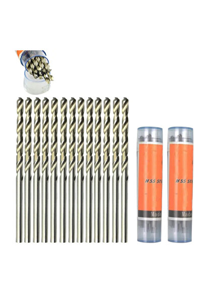 Choice18 10x3mm 10 Pcs 0.5-3.2mm Mini Twist Drill Bits High Speed Steel Minia...
