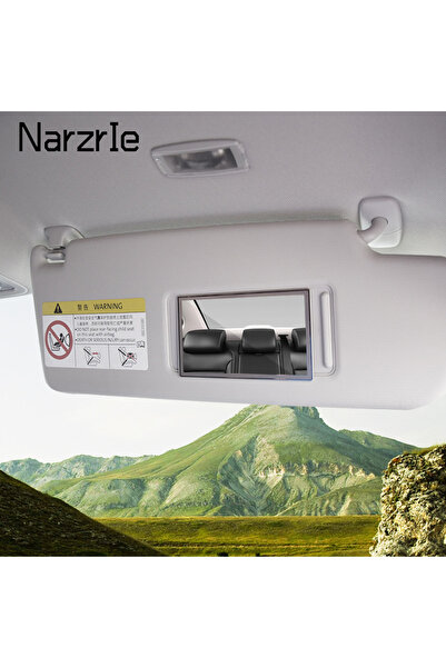 Choice 11x6.5cm Car Makeup Mirror Portable Adhesive Back Stainless Steel Viso...