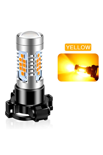 Choice1 قطعتان من مصابيح LED صفراء PY24W، قطعتان من مصابيح LED صفراء PY24W، P...