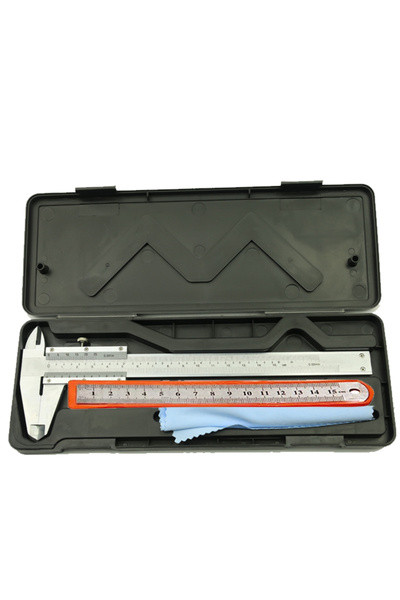 Choice فرجار فيرنييه عالي الدقة من الفولاذ المقاوم للصدأ، بمدى قياس 0.02 مم/0...