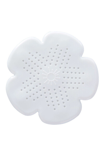 Choice 113mm WHITE Flower Silicone Kitchen Sink Strainer Shower Drain Hair Tr...