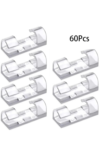 Choice 60pcs 20/40PCS Cable Storage Clips for Cable Management - Wire Holder ...