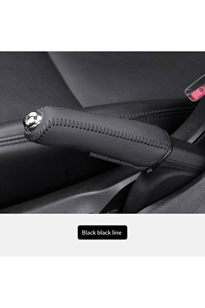 Choice black New Car Handbrake Cover PU Leather Anti-slip Car Hand Brake Slee...