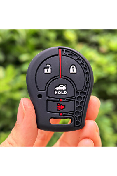 Choice غطاء حماية أسود من السيليكون لمفتاح السيارة بأربعة أزرار، مناسب لسيارا...