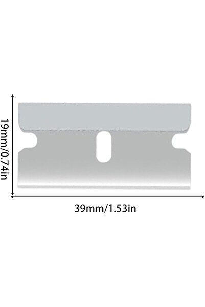 Choice4 120Pcs Silver Replacement Scraper Blades Adhesive Scraper Cutter Car ...