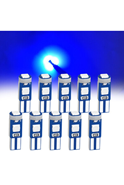 Choice4 مصابيح LED زرقاء عالية السطوع من نوع 3030، 10 قطع، T5، W3W و W1.2W، س...