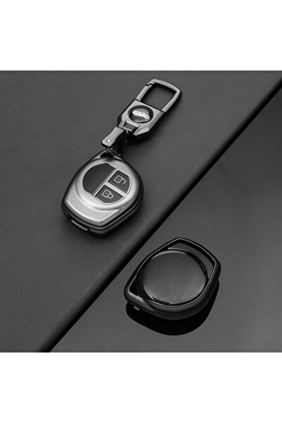 Choice غطاء مفتاح سيارة رمادي اللون من مادة TPU مزود بإبزيم، مناسب لسيارات سو...