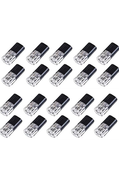 Choice1 20 قطعة من موصلات أسلاك LED، موصل مزدوج الأسلاك قابل للتوصيل مع مشبك ...