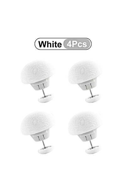 choice2 أبيض - 4 قطع، 4-8 قطع، مشبك ملاءة سرير، زر واحد، مشبك غطاء لحاف ، مشب...