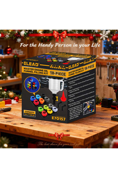 Choice طقم تعبئة زيت المحرك من إيلياد، 18 قطعة، طقم قمع سائل التبريد سعة 1.36...