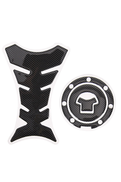 Choice Gas Cap Cover Sticker and protector 3D Carbon Fiber Gel Gas Fuel Tank ...