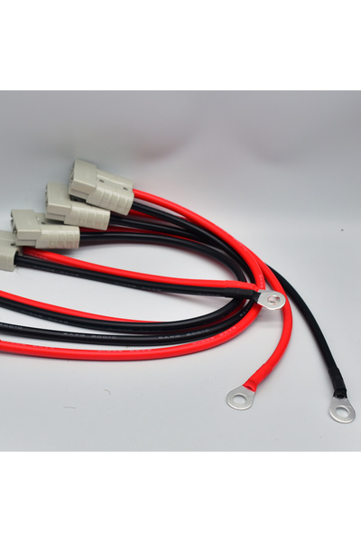 choice2 30cm 8AWG 50A 1pcs Double Pole 50A 600V High Current Plug with 8AWG M...