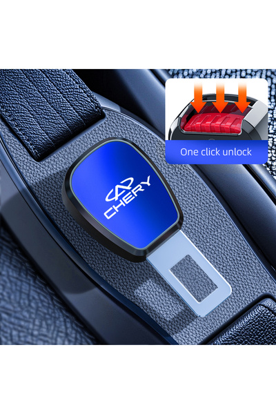 Choice مشبك حزام أمان للسيارة من F-Blue، قطعة واحدة، مزود بقابس تمديد قابل لل...