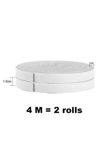 Choice شريط لاصق مانع للتسرب من رغوة الإسفنج بطول 4 أمتار (1 × 1.5 سم) - مضاد...