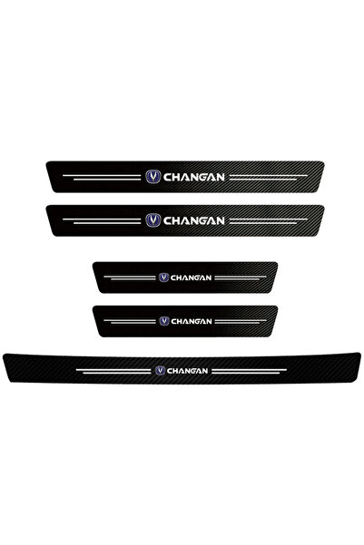 Choice 5 قطع من ملصقات حماية عتبة باب السيارة وصندوق السيارة المصنوعة من أليا...