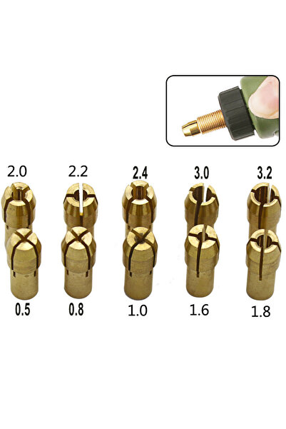 Choice مجموعة ملحقات طحن كهربائية من الذهب 0.5-3.2 مم، 10 قطع، مثقاب، مطحنة ك...