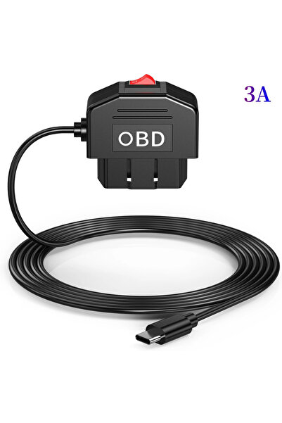 Choice as picture OBD To Type C Charger Power Cable For Dash Camera Car DVR 2...