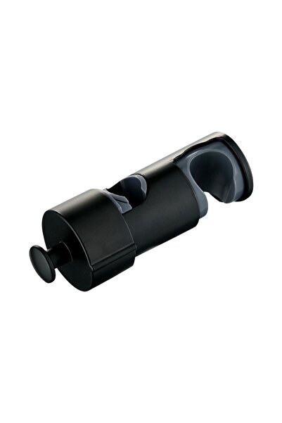 Choice Black Round Pipe Shower Head Holder Rotatable Adjustable Bathroom Slid...