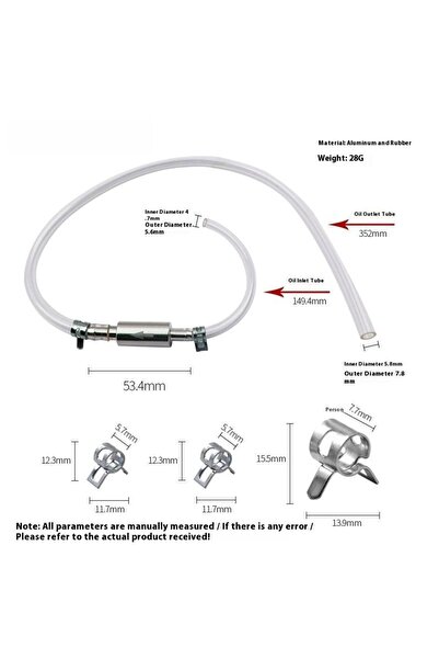 Choice AS PIC 1 Set Durable Bleeder Fluid Hose Hydraulic Clutch Valve Tube Ki...