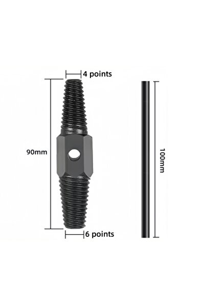 Choice أداة إزالة براغي أنابيب المياه المكسورة 2 في 1، طقم استخراج أنابيب الم...