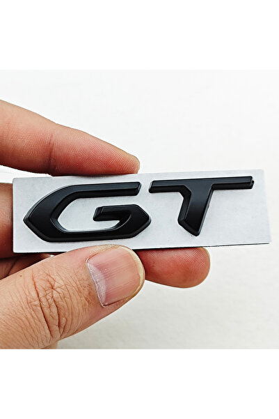Choice شعار GT معدني ثلاثي الأبعاد أسود اللون، ملصق يُوضع على صندوق السيارة ا...