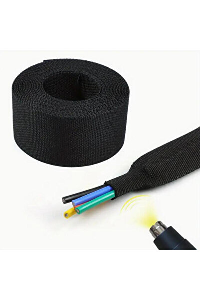 choice2 10mm 2M Black PET Braided Cable Sleeve Heat Shrink Tube 10mm/20mm Hig...