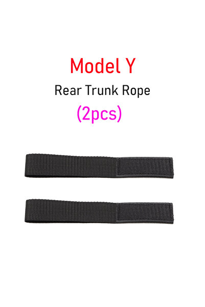 Choice قطعتان من حزام سحب غطاء صندوق السيارة الخلفي لسيارة تسلا موديل Y 2021-...