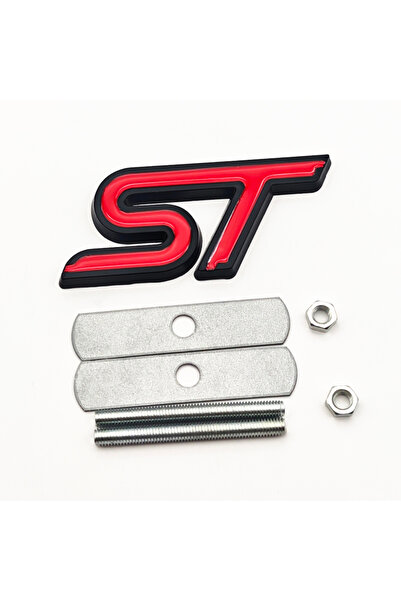 Choice شعار ST Line ثلاثي الأبعاد معدني باللونين الأحمر والأسود لشبك صندوق ال...