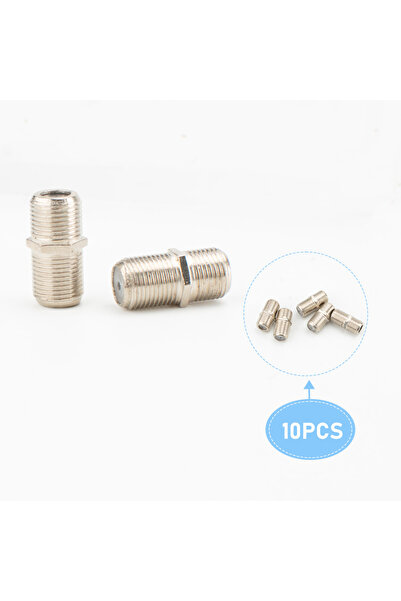 Choice موصل كابل محوري فضي، محول RG6 من النوع F مطلي بالذهب، موسع كابل محوري ...