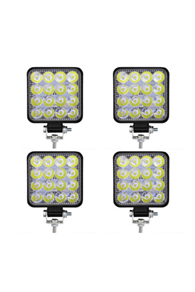 Choice 4 قطع 12 فولت شريط إضاءة LED 48 واط مصباح عمل LED صغير للطرق الوعرة لش...