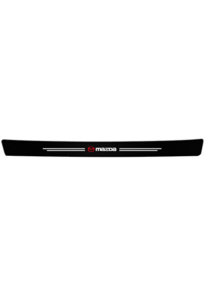 Mazda 1Pcs Trunk Carbon fiber protective stickers for car door sill side anti...