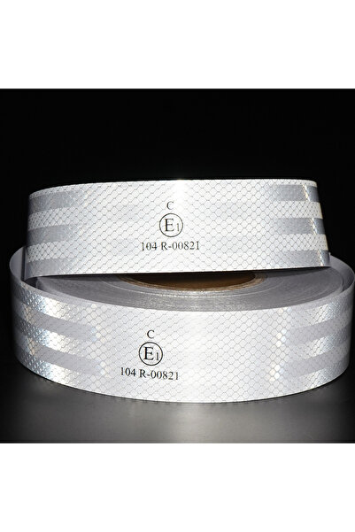 Choice شريط أمان عاكس أبيض بطول 5 أمتار (5 سم) - علامة أمان عاكسة عالية الكثا...