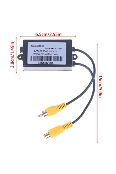 Choice عازل فيديو RCA بلاستيكي أسود لمراقبة تداخل الفيديو، مرشح فيديو AV يزيل...