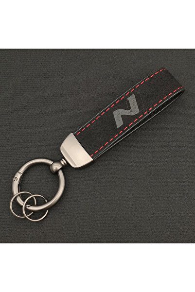 Choice1 N 1pcs Luxury Suede Leather N Line Logo Letters Car Keyring For Hyund...