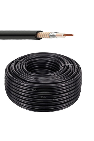 choice2 كابل محوري RG58 50-3 بطول 20 مترًا، 10 أمتار، 20 مترًا، 50 مترًا، بدو...