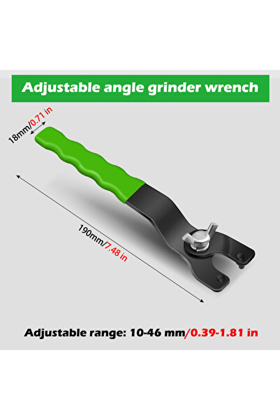 Choice 1 PCS 10-46mm Adjustable Angle Grinder Wrench Disassembly Torque Keys ...