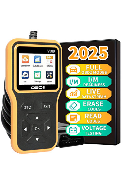 Choice جهاز فحص OBD2 الأحدث من Yellow 2025 - قارئ أكواد المحرك الكامل مع تدفق...
